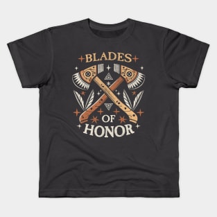 Native American Ax Blades Kids T-Shirt